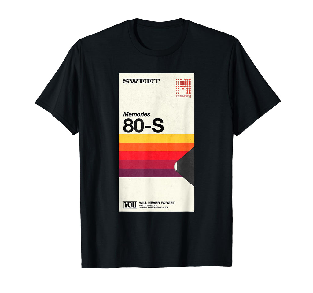 Never Forget Vhs Vcr Video Cassette T-Shirt - Custom Art Print for Adults - T-Shirt, Sweatshirt, Hoodie