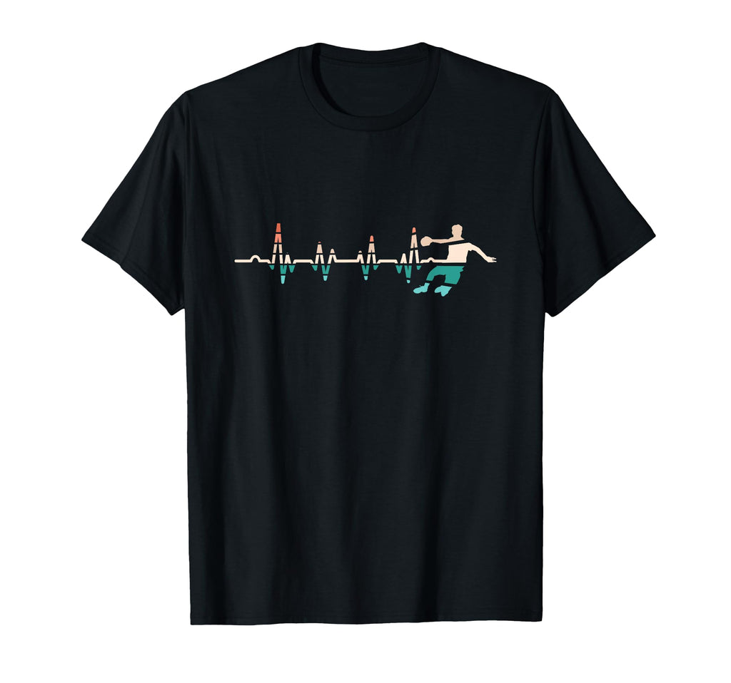 Handball Player Heartbeat Handballer Team T-Shirt - Novelty Apparel Unisex - T-Shirt, Sweatshirt, Hoodie