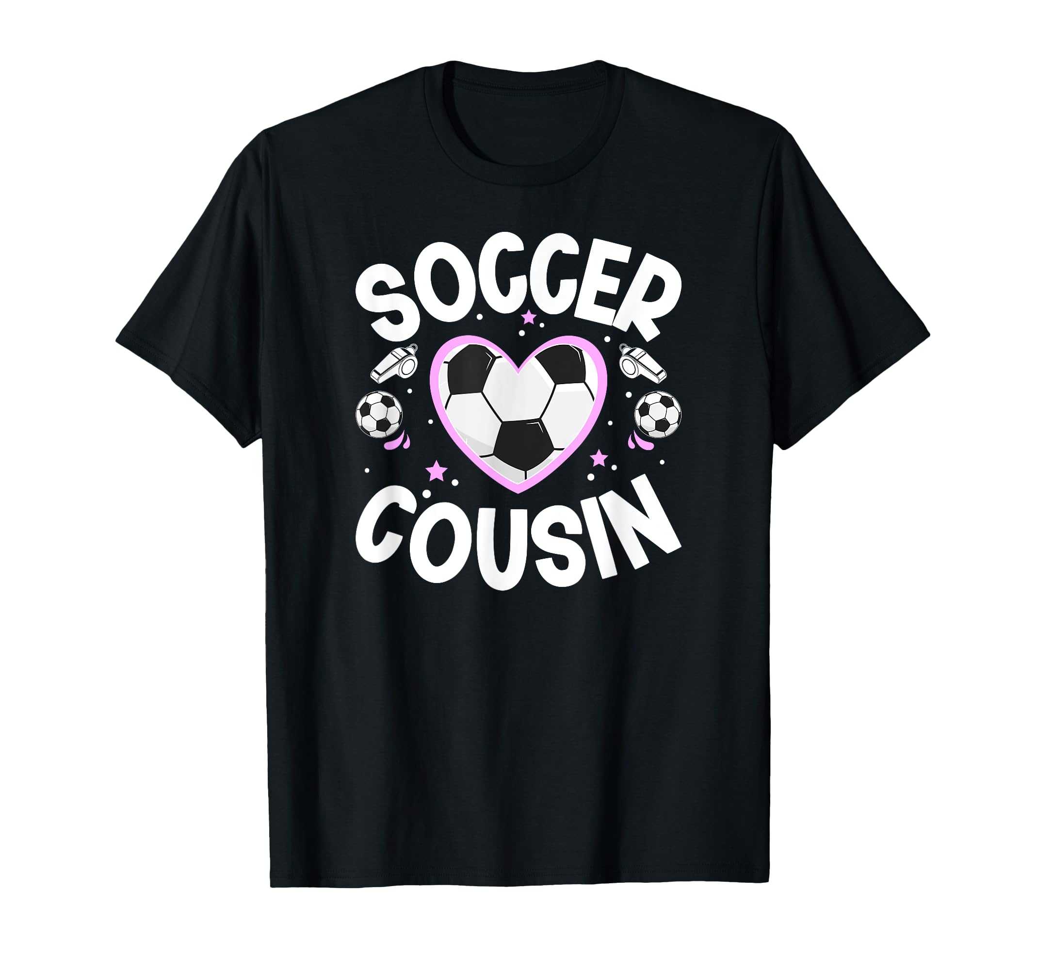 Soccer Cousin Heart Cousin Soccer T-Shirt - Trendy Graphic for Adults - T-Shirt, Sweatshirt, Hoodie