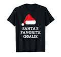 Santas Favorite Goalie Hat T-Shirt - Aesthetic Graphic for Adults - T-Shirt, Sweatshirt, Hoodie