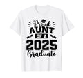 Proud Aunt Class 2025 Graduate T-Shirt - Custom Art Print for Adults - T-Shirt, Sweatshirt, Hoodie