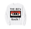 80S Rock Cassette Tape Black Sweatshirt - Aesthetic Graphic Unisex - T-Shirt, Sweatshirt, Hoodie