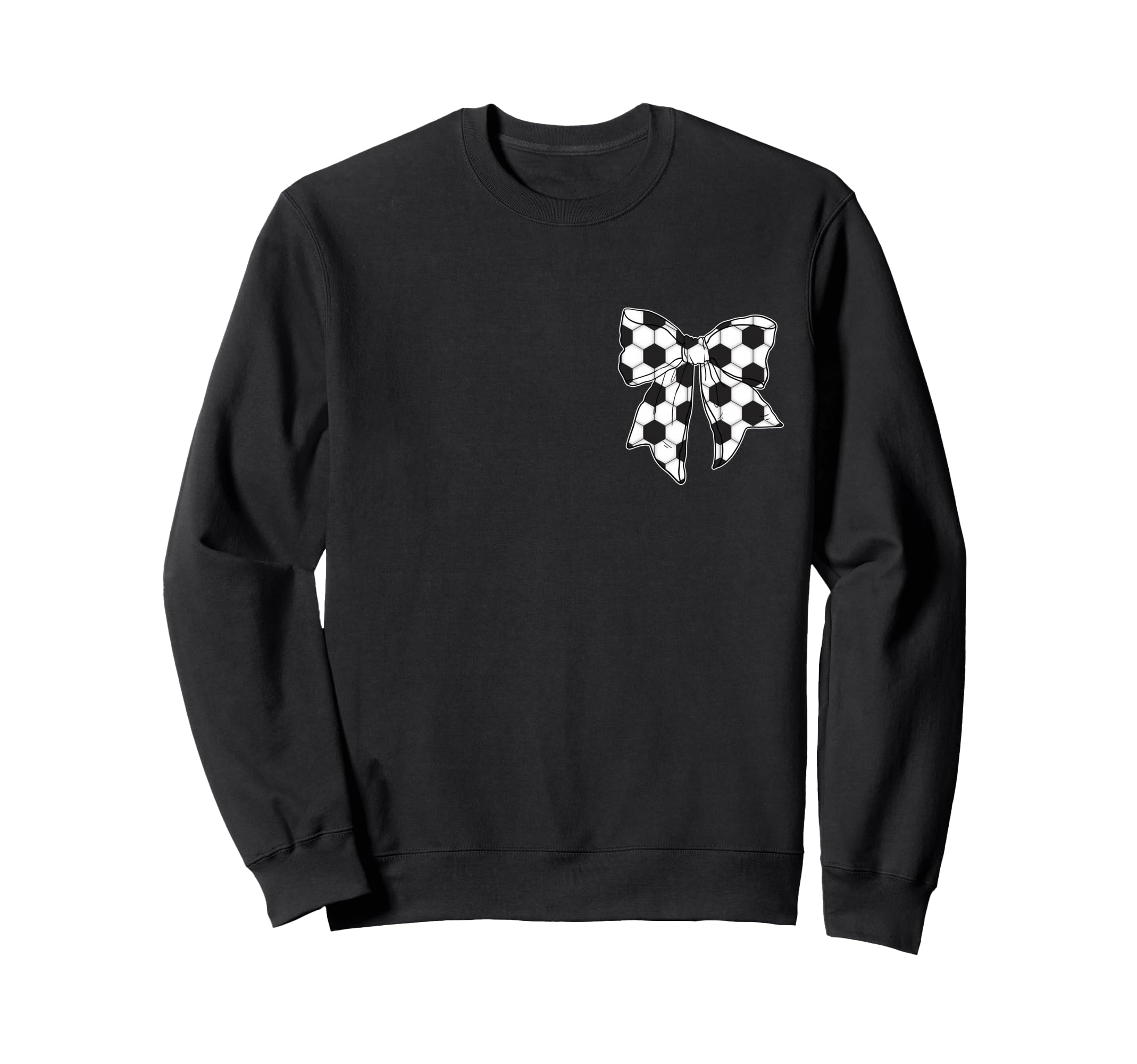 Soccer Bow Game Day Coquette Front And Sweatshirt - Trendy Graphic Unisex - T-Shirt, Sweatshirt, Hoodie