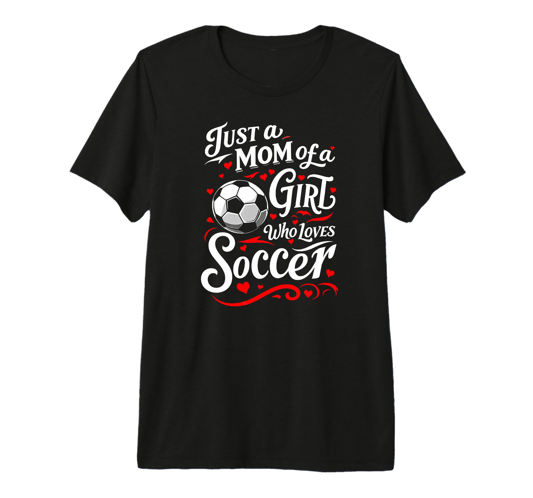 Soccer Mom Just Mom Who Loves Soccer Tri T-Shirt - Custom Art Print Unisex - T-Shirt, Sweatshirt, Hoodie