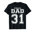 Number 31 Custom Proud Soccer Futbol T-Shirt - Novelty Apparel Men Women - T-Shirt, Sweatshirt, Hoodie