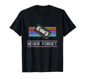 Never Forget Vhs Vcr Tape 80S 90S T-Shirt - Graphic Print for Adults - T-Shirt, Sweatshirt, Hoodie