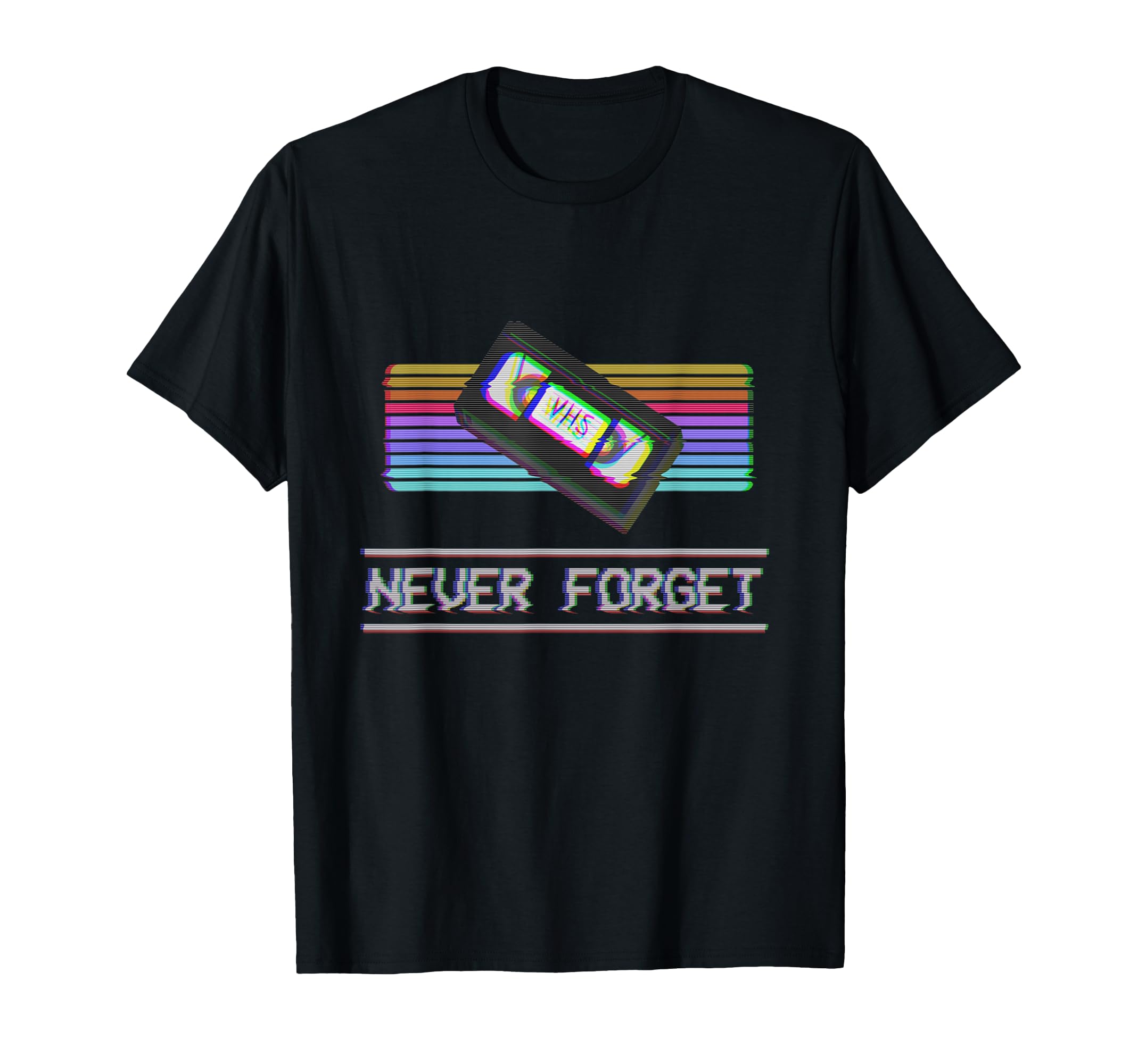 Never Forget Vhs Vcr Tape 80S 90S T-Shirt - Graphic Print for Adults - T-Shirt, Sweatshirt, Hoodie
