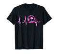 Soccer Heartbeat Teen Female Soccer T-Shirt - Unique Graphic for Adults - T-Shirt, Sweatshirt, Hoodie