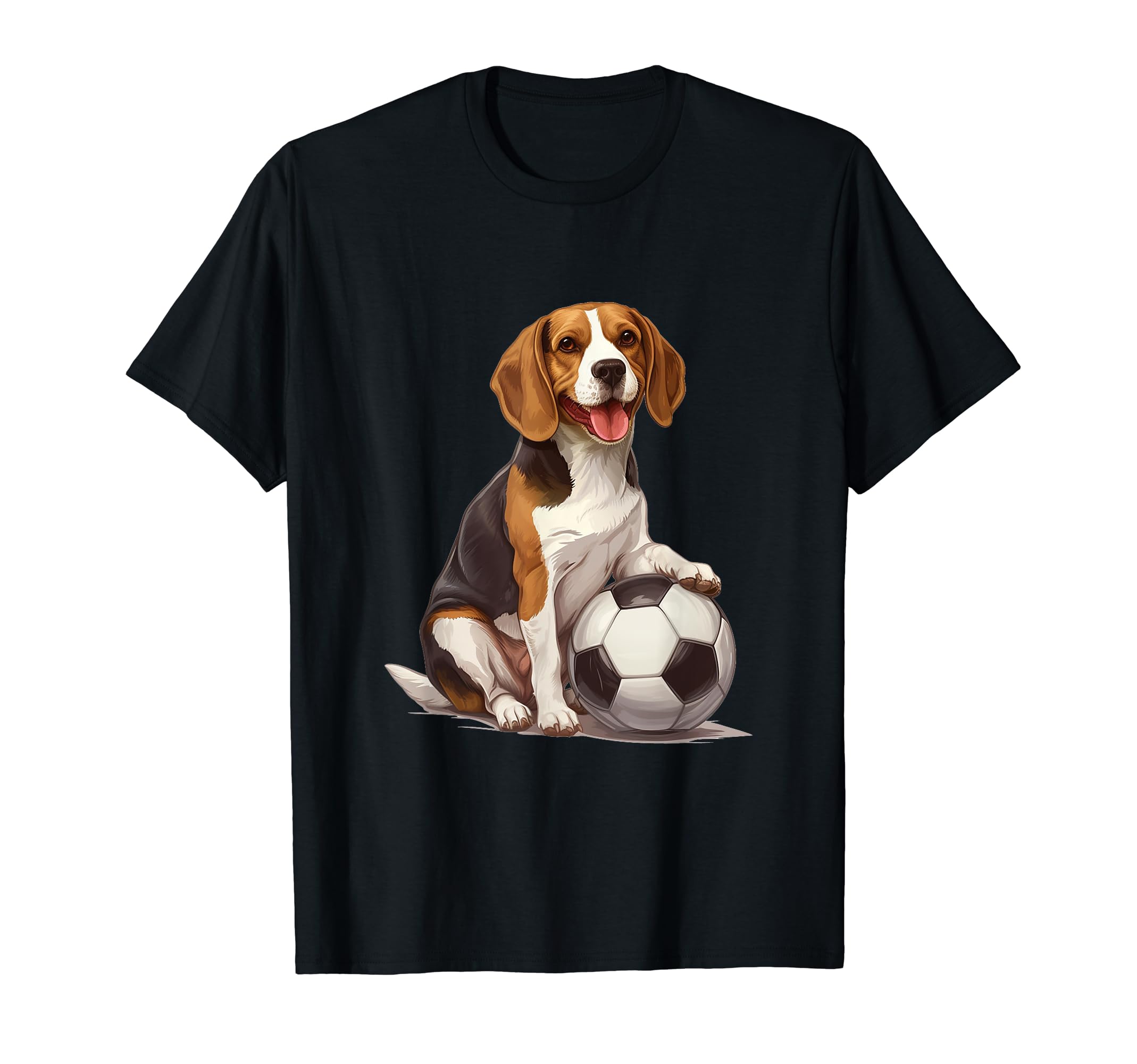 Beagle Dog Soccer Ball Sports Team T-Shirt - Trendy Graphic for Adults - T-Shirt, Sweatshirt, Hoodie
