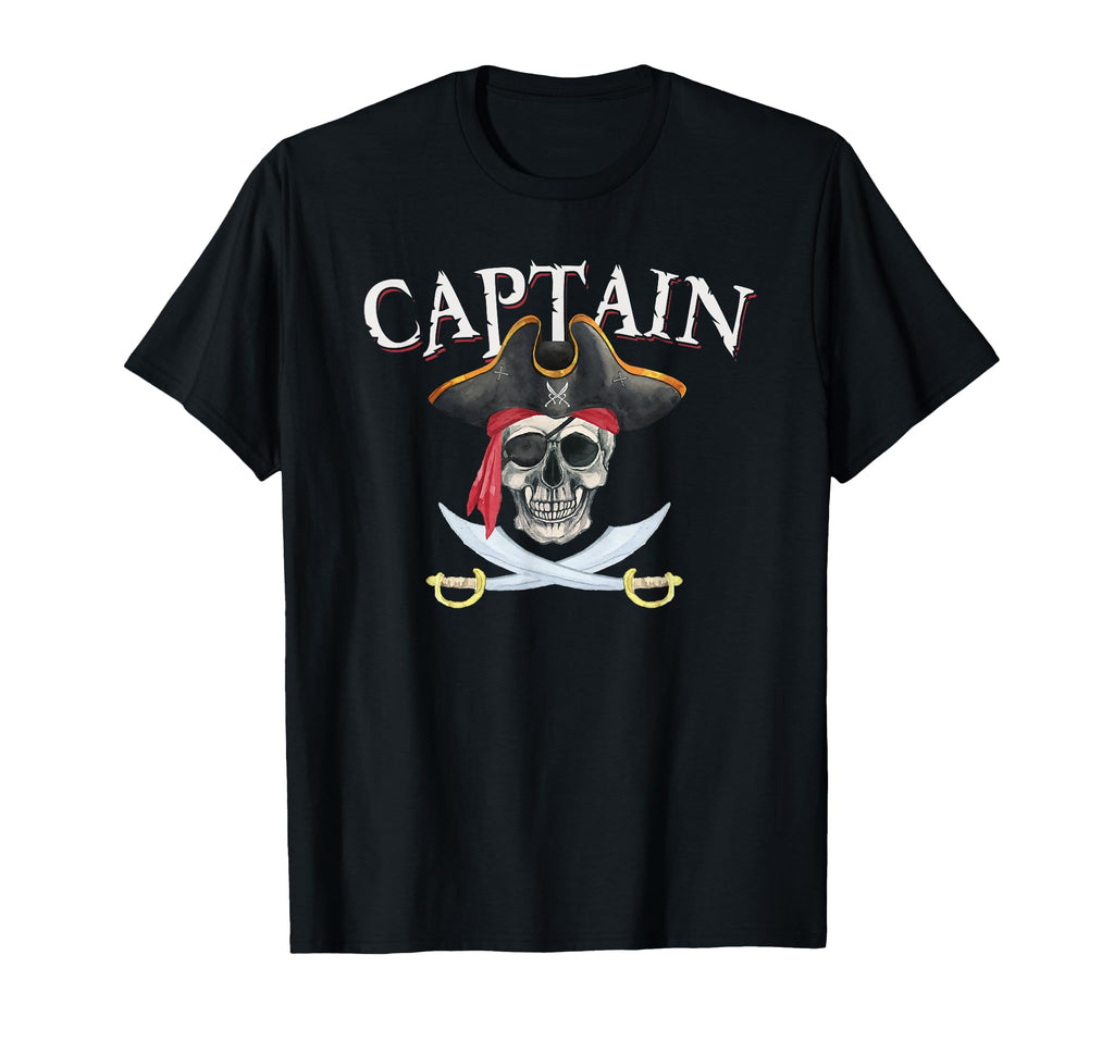Captain Pirate Hat Skull Nautical Sailing T-Shirt - Streetwear Style Unisex - T-Shirt, Sweatshirt, Hoodie