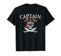 Captain Pirate Hat Skull Nautical Sailing T-Shirt - Streetwear Style Unisex - T-Shirt, Sweatshirt, Hoodie
