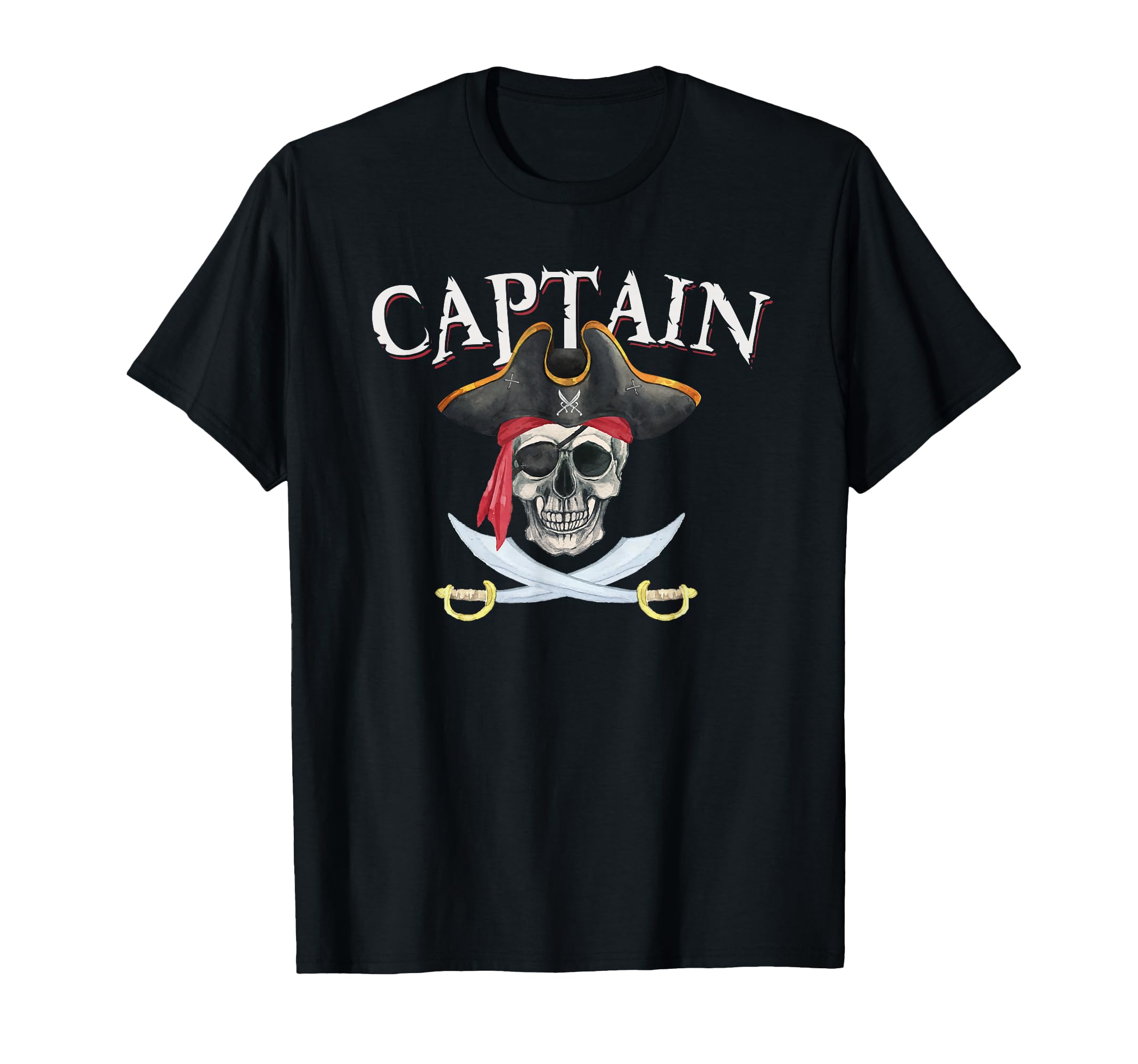 Captain Pirate Hat Skull Nautical Sailing T-Shirt - Streetwear Style Unisex - T-Shirt, Sweatshirt, Hoodie