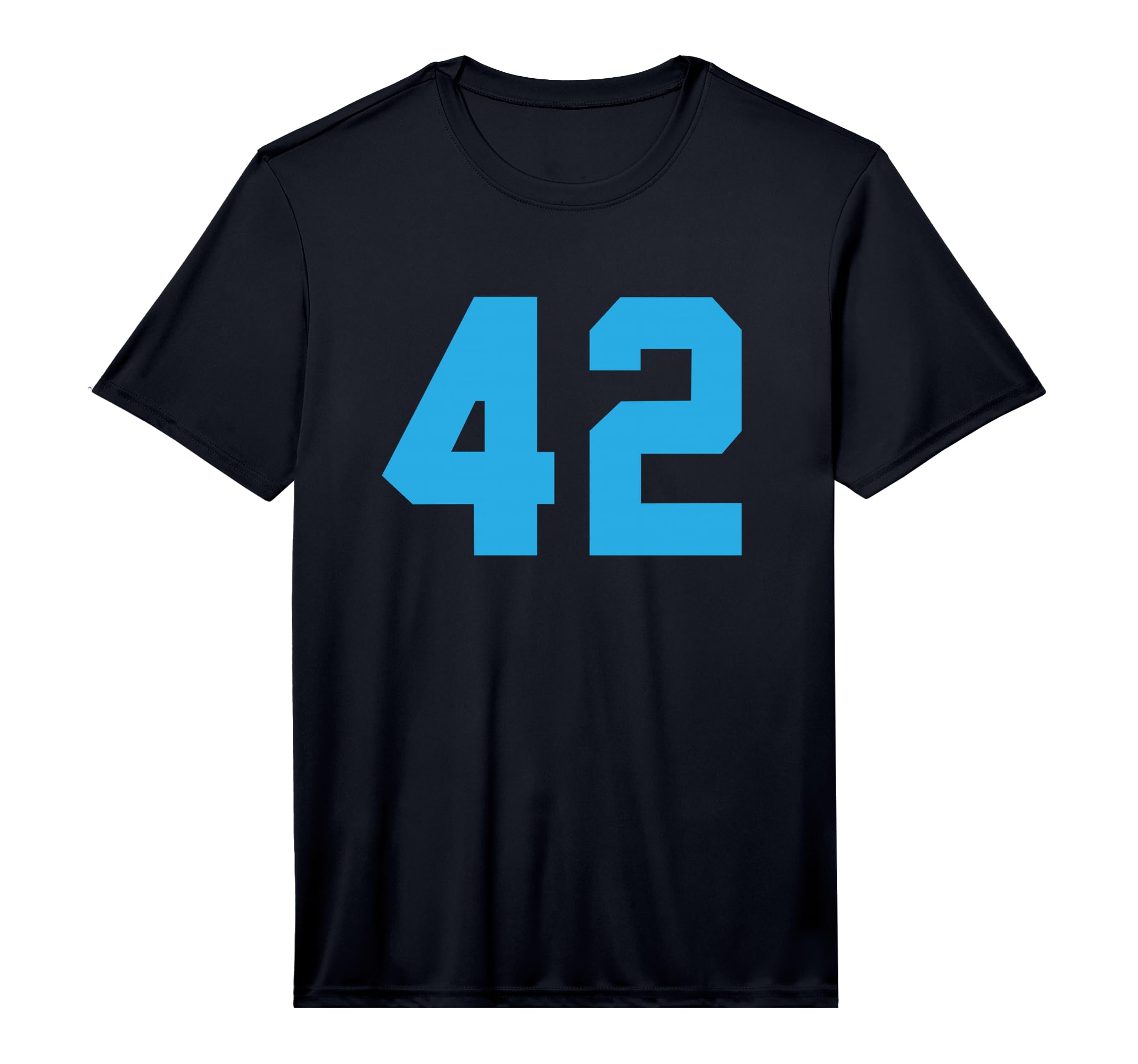 Blue Sports Team Number 42 Performance T-Shirt - Unique Graphic Men Women - T-Shirt, Sweatshirt, Hoodie