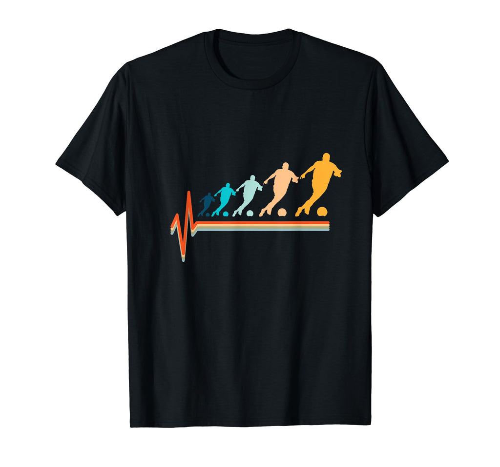 Heartbeat Soccer Player Silhouette T-Shirt - Aesthetic Graphic for Adults - T-Shirt, Sweatshirt, Hoodie