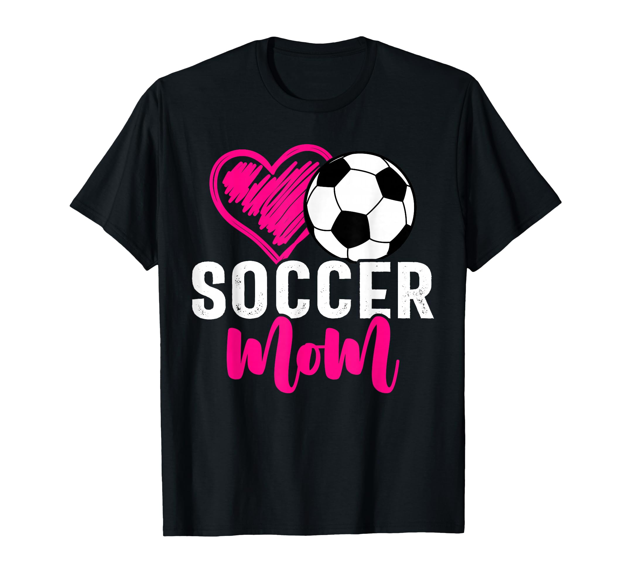 Soccer Mom Love Heart Mama Mommy T-Shirt - Aesthetic Graphic for Adults - T-Shirt, Sweatshirt, Hoodie