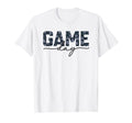 Game Day Spirit Blue Floral Sports Soccer T-Shirt - Trendy Graphic Unisex - T-Shirt, Sweatshirt, Hoodie