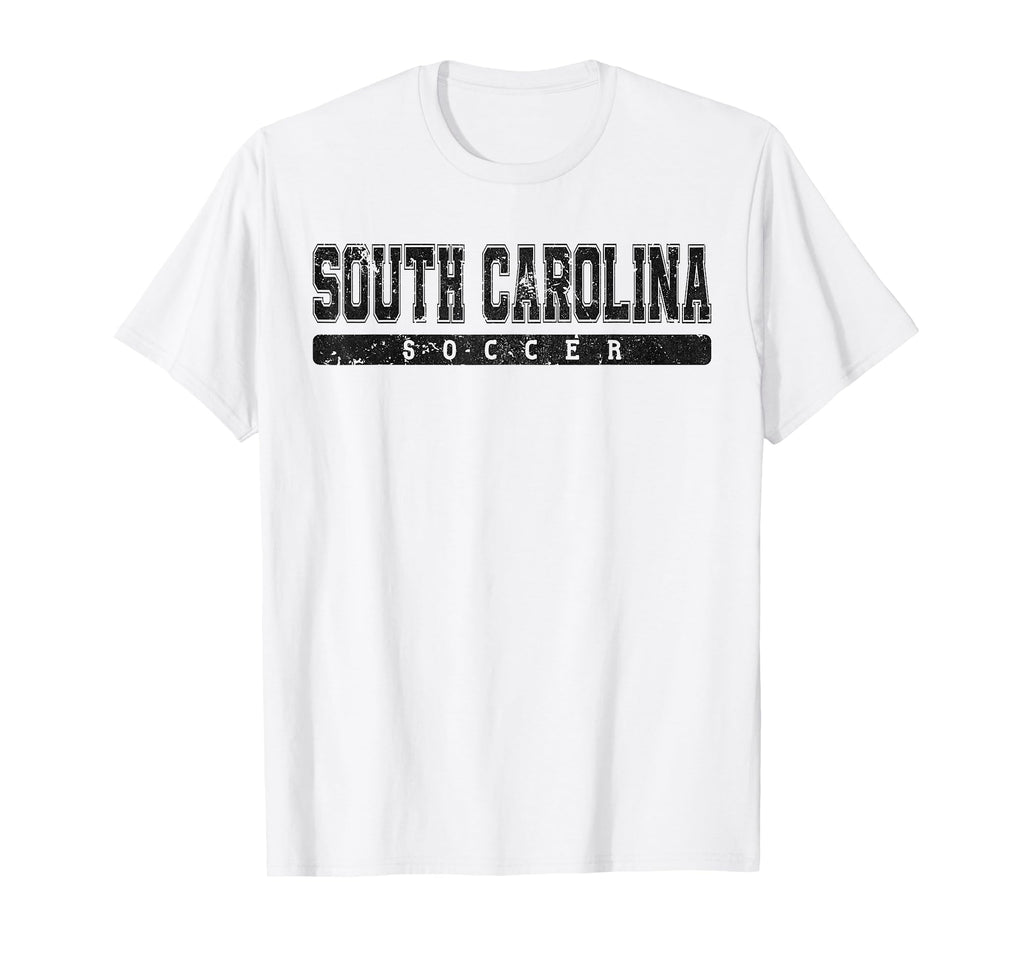 South Carolina Soccer Black Text T-Shirt - Minimalist Print Unisex - T-Shirt, Sweatshirt, Hoodie