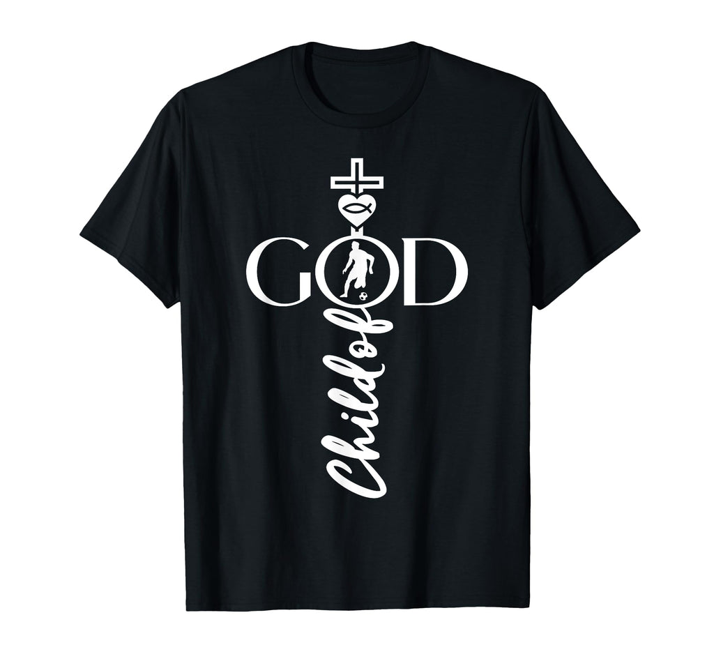 Religious Jesus Soccer Child God T-Shirt - Fun Novelty Design Men Women - T-Shirt, Sweatshirt, Hoodie