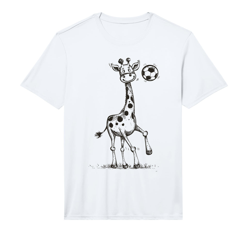 Funny Sports Giraffe Playing Soccer T-Shirt - Graphic Print Men Women - T-Shirt, Sweatshirt, Hoodie