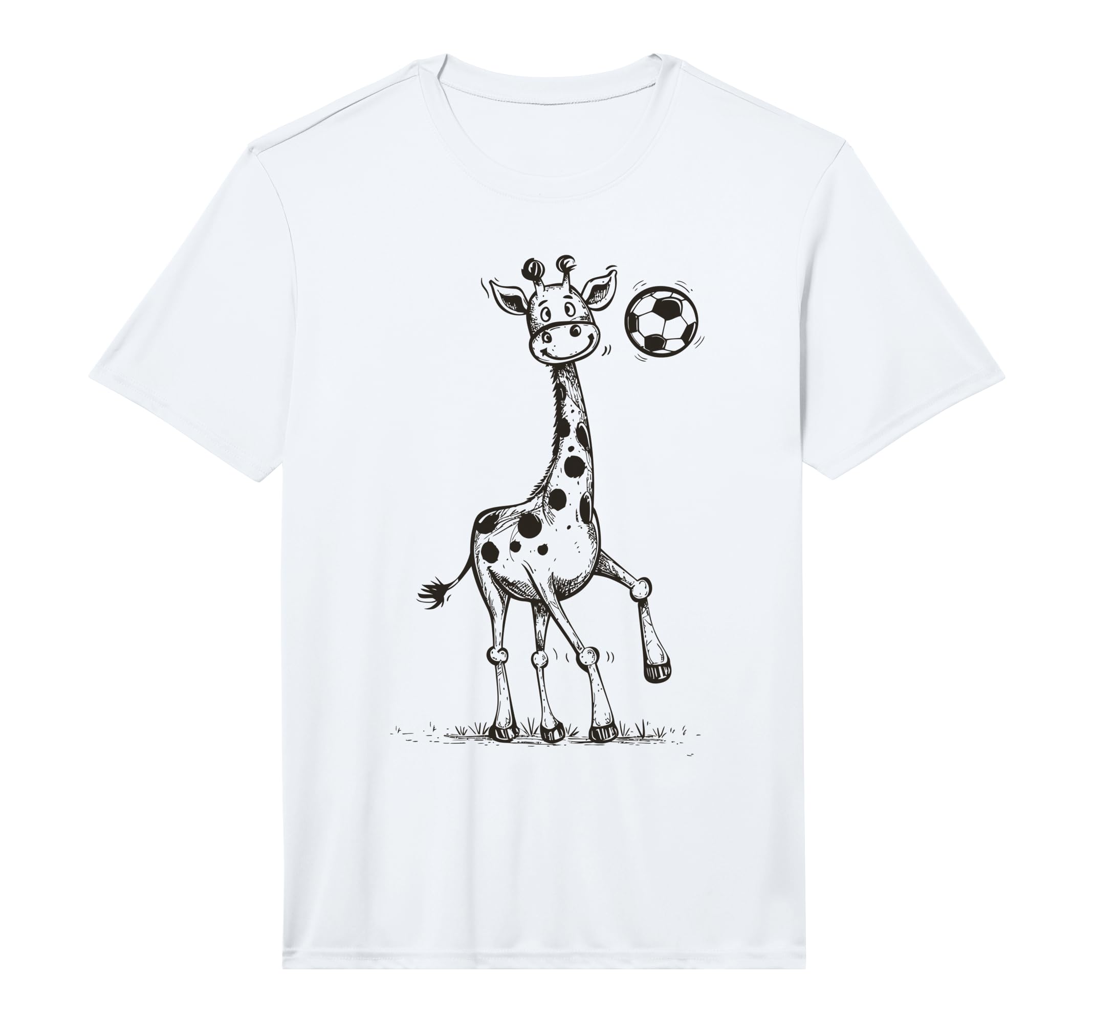 Funny Sports Giraffe Playing Soccer T-Shirt - Graphic Print Men Women - T-Shirt, Sweatshirt, Hoodie