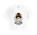 Mom Busy Raising Ballers Mom Both T-Shirt - Custom Art Print Unisex - T-Shirt, Sweatshirt, Hoodie