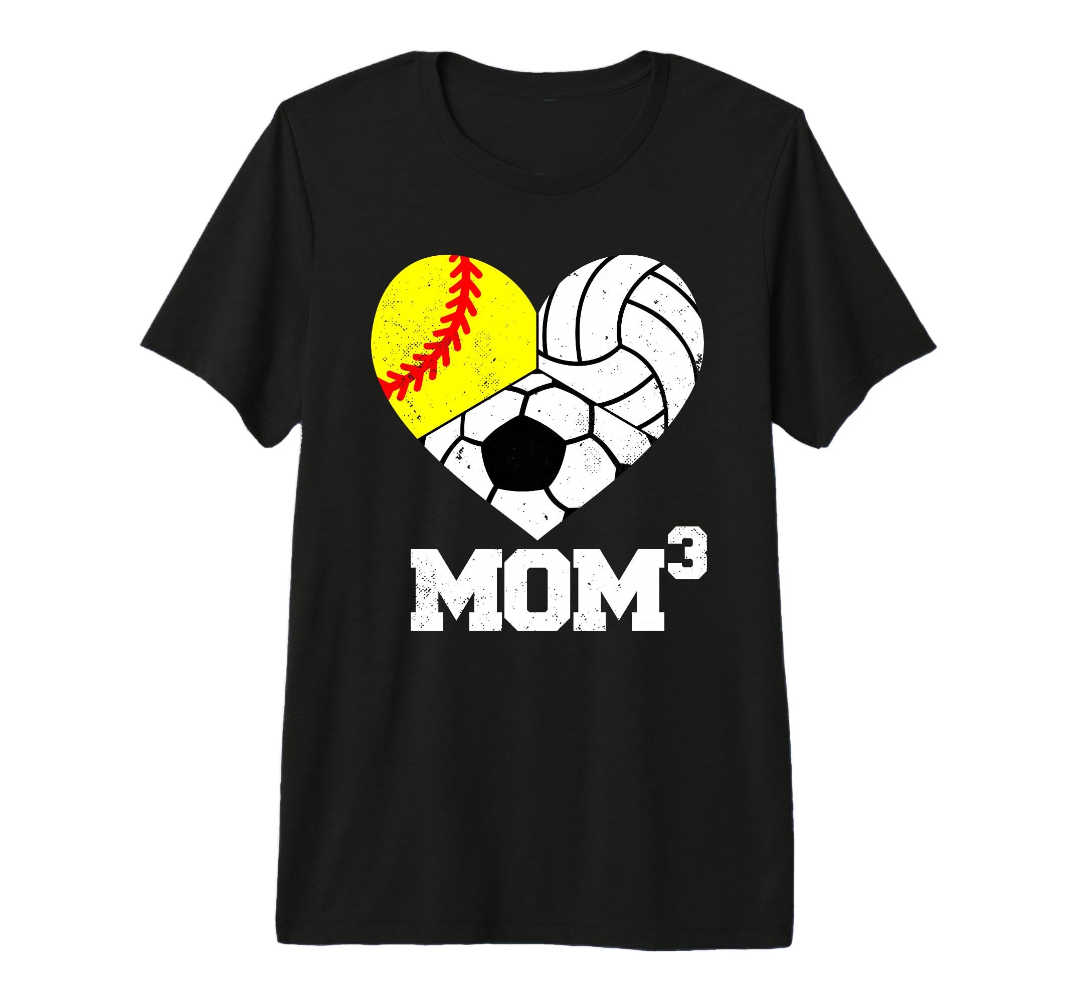 Mom Cubed Mom3 Mom Three Softball T-Shirt - Novelty Apparel Men Women - T-Shirt, Sweatshirt, Hoodie