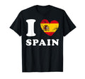 I Love Spain Heart Flag Spain T-Shirt - Casual Everyday Wear Unisex - T-Shirt, Sweatshirt, Hoodie