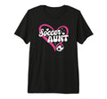 Soccer Aunt Heart Aunt Soccer Player T-Shirt - Custom Art Print Unisex - T-Shirt, Sweatshirt, Hoodie