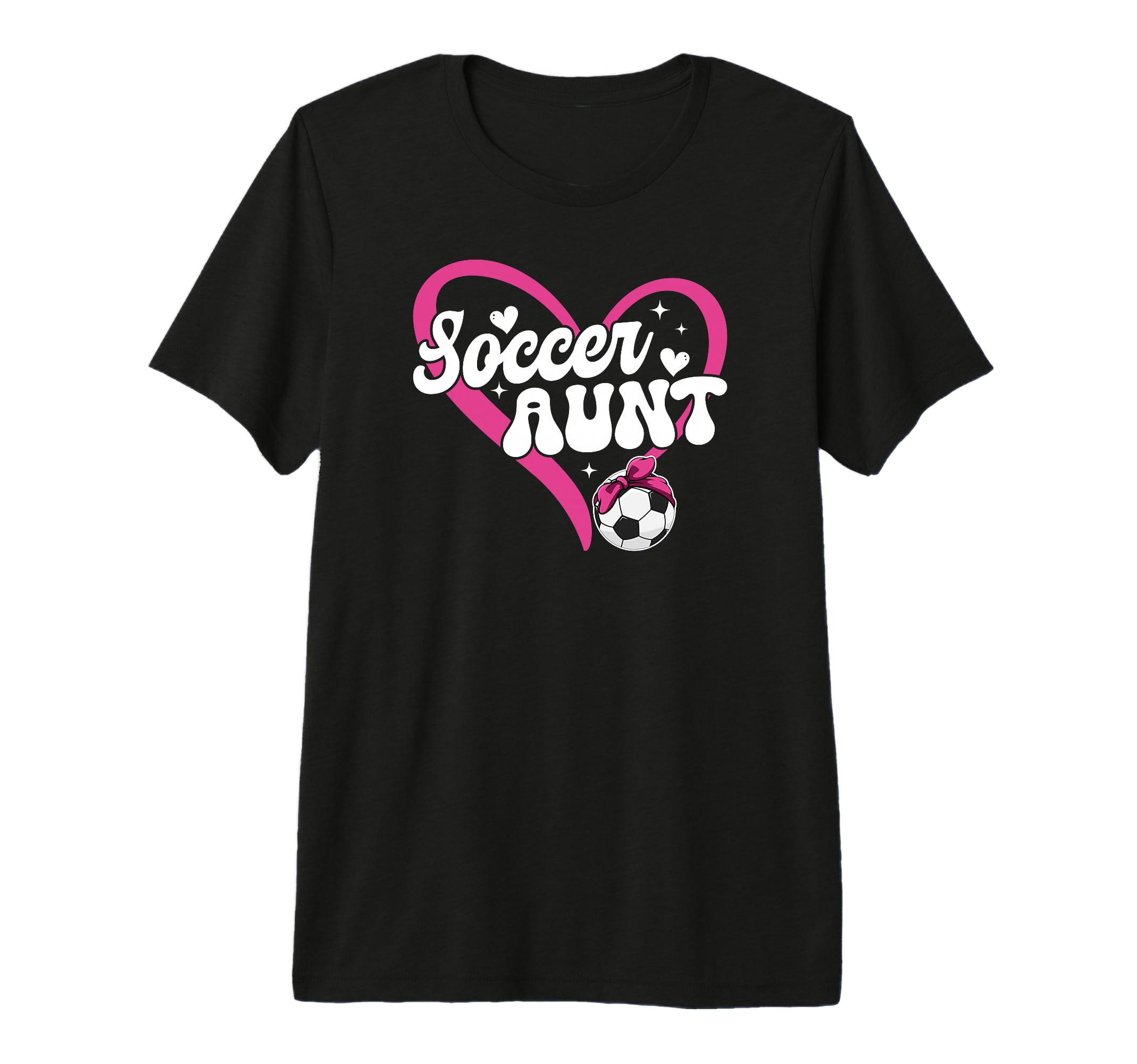 Soccer Aunt Heart Aunt Soccer Player T-Shirt - Custom Art Print Unisex - T-Shirt, Sweatshirt, Hoodie