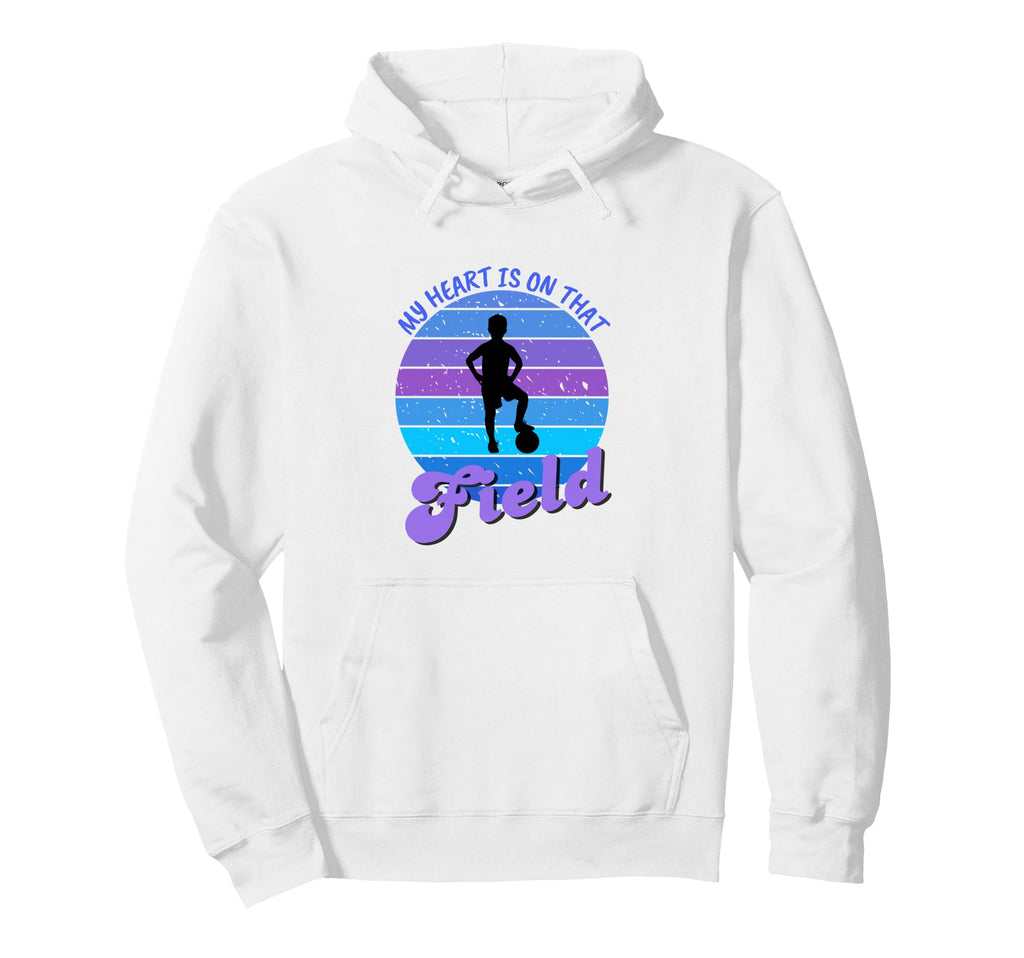 Soccer Mom My Heart Is That Field Hoodie - Graphic Print Men Women - T-Shirt, Sweatshirt, Hoodie