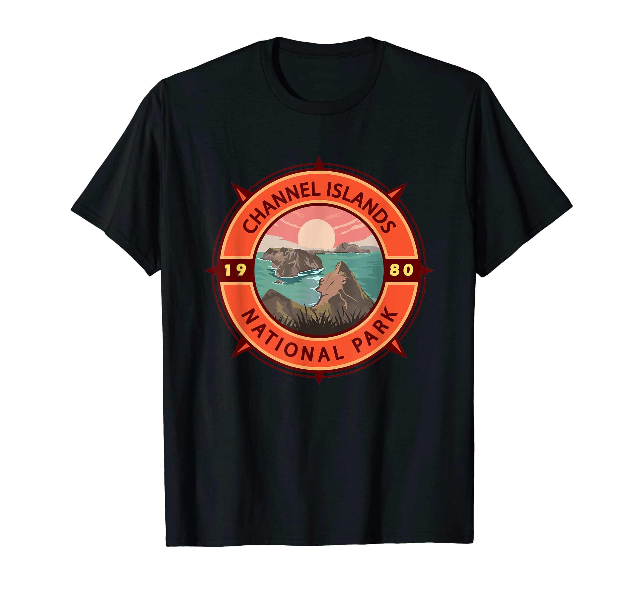 Channel Islands National Park Compass Emblem T-Shirt - Graphic Print Unisex - T-Shirt, Sweatshirt, Hoodie