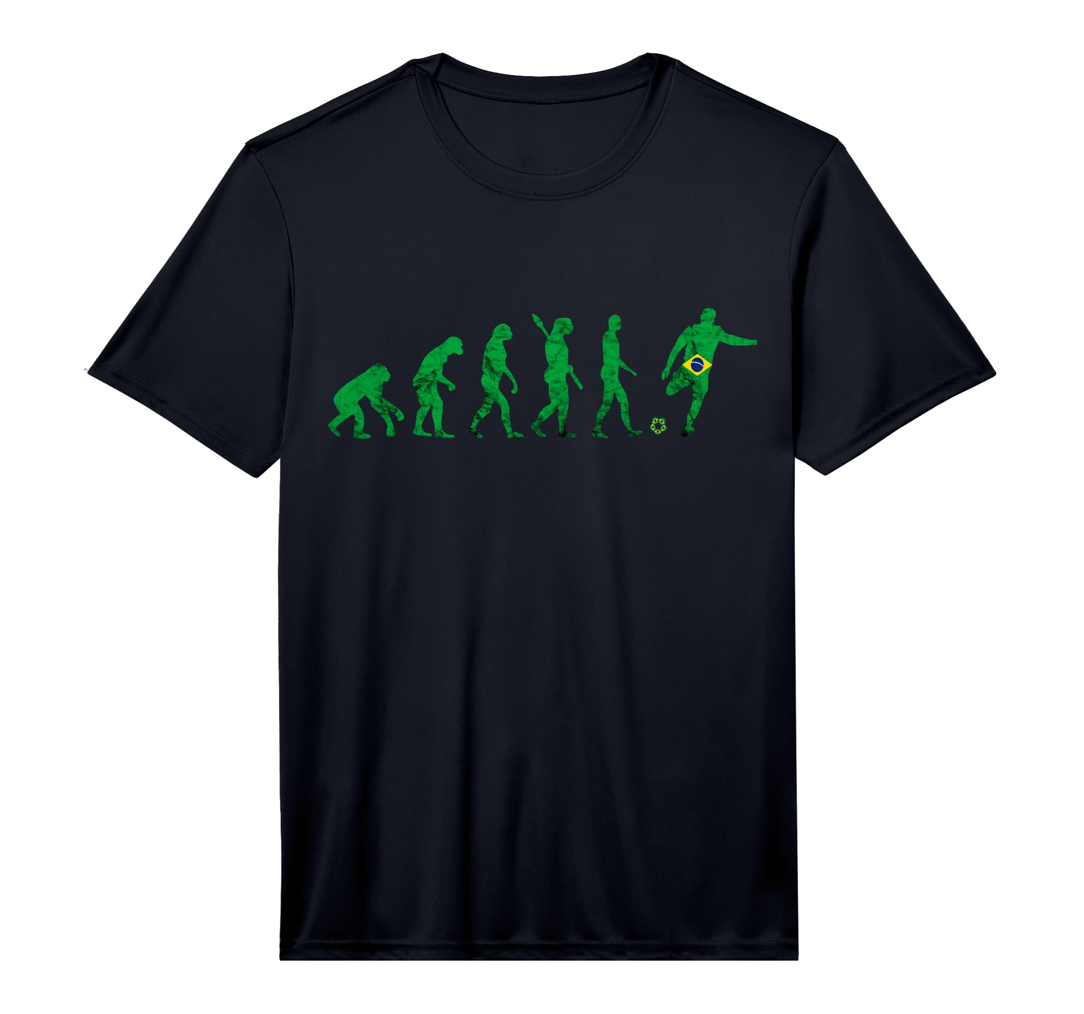 Brazil Soccer Brasilian Evolution T-Shirt - Custom Art Print Men Women - T-Shirt, Sweatshirt, Hoodie