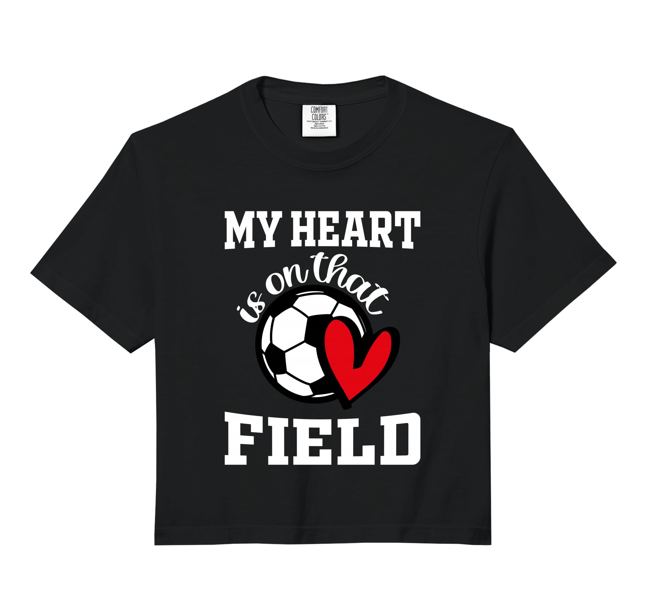 My Heart Is That Field Soccer Players Mom Hoodie - Minimalist Print Unisex - T-Shirt, Sweatshirt, Hoodie
