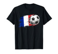 France Soccer Ball Spain Flag T-Shirt - Graphic Print Men Women - T-Shirt, Sweatshirt, Hoodie