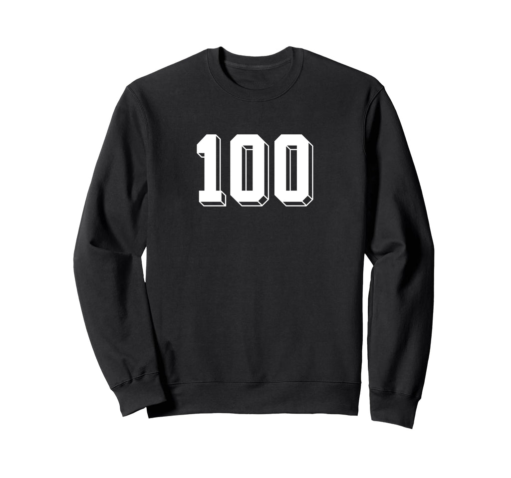 Number 100 80S 90S Soccer Team Sweatshirt - Custom Art Print Men Women - T-Shirt, Sweatshirt, Hoodie