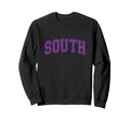 Purple South Team Colors Spirit Sweatshirt - Trendy Graphic for Adults - T-Shirt, Sweatshirt, Hoodie