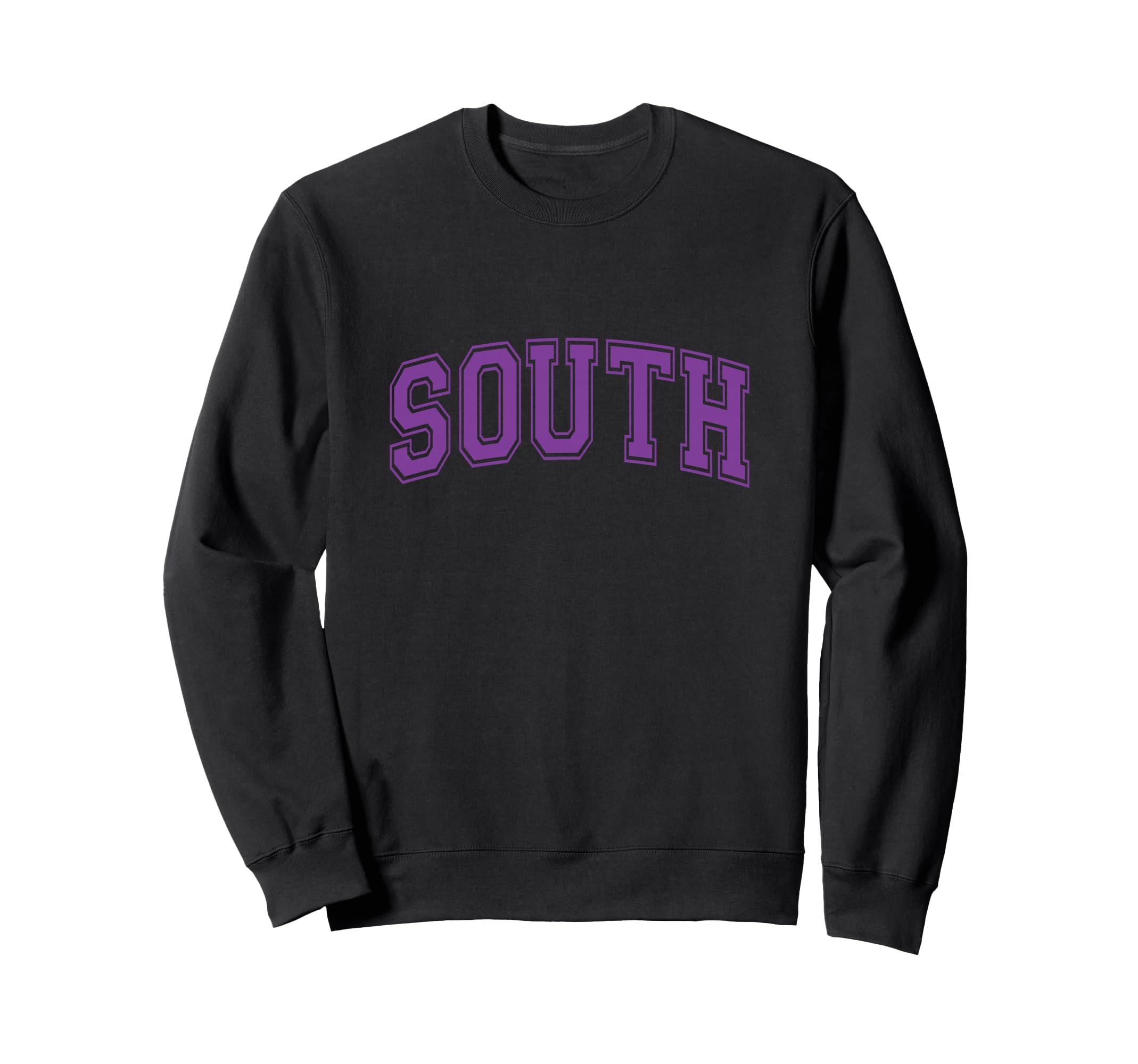 Purple South Team Colors Spirit Sweatshirt - Trendy Graphic for Adults - T-Shirt, Sweatshirt, Hoodie