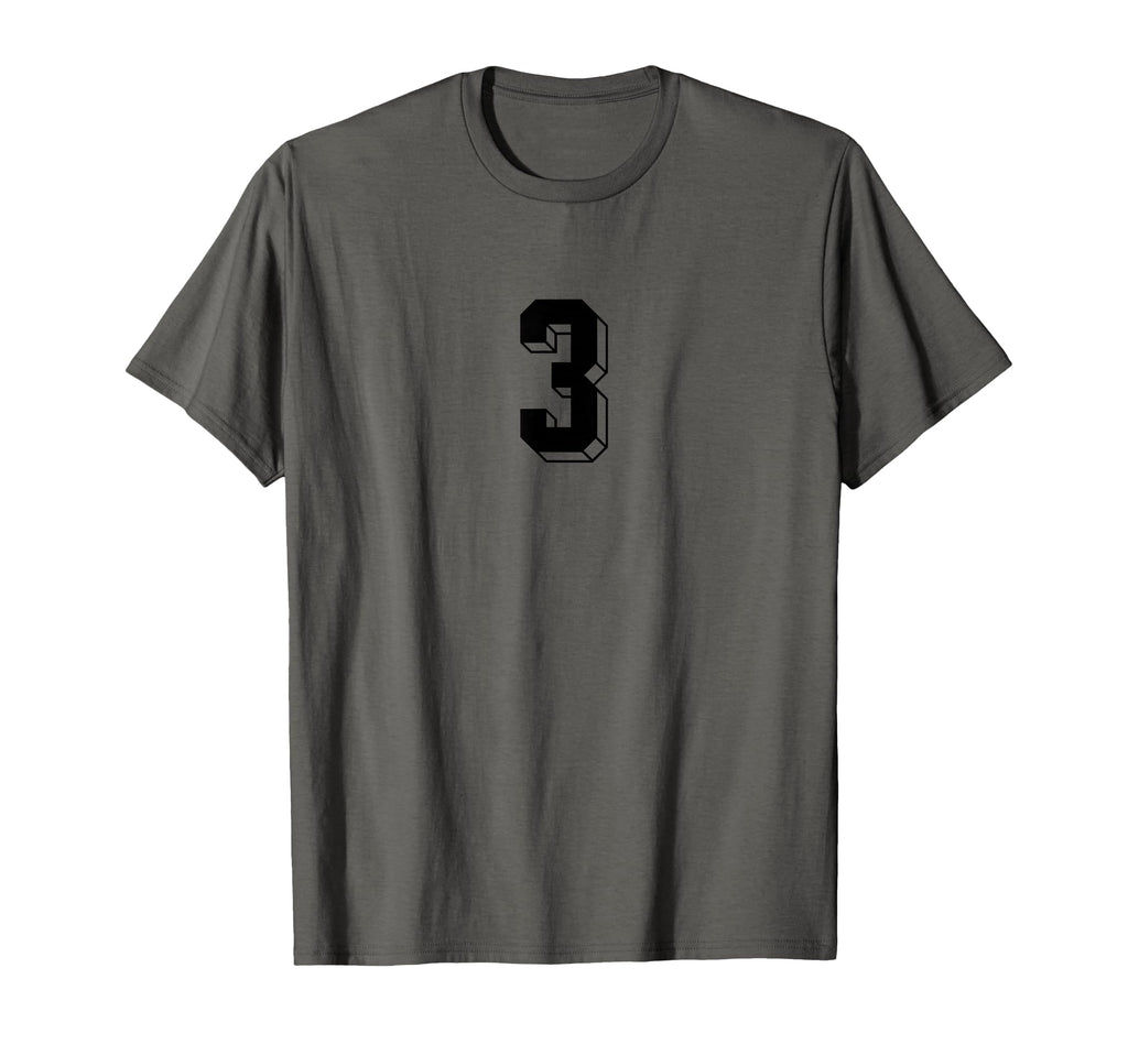Number 3 80S 90S Soccer Team T-Shirt - Fun Novelty Design for Adults - T-Shirt, Sweatshirt, Hoodie