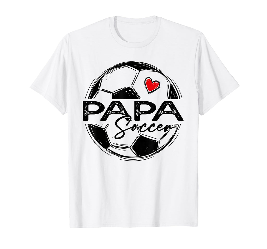 Soccer Papa Soccer Player Family T-Shirt - Custom Art Print for Adults - T-Shirt, Sweatshirt, Hoodie