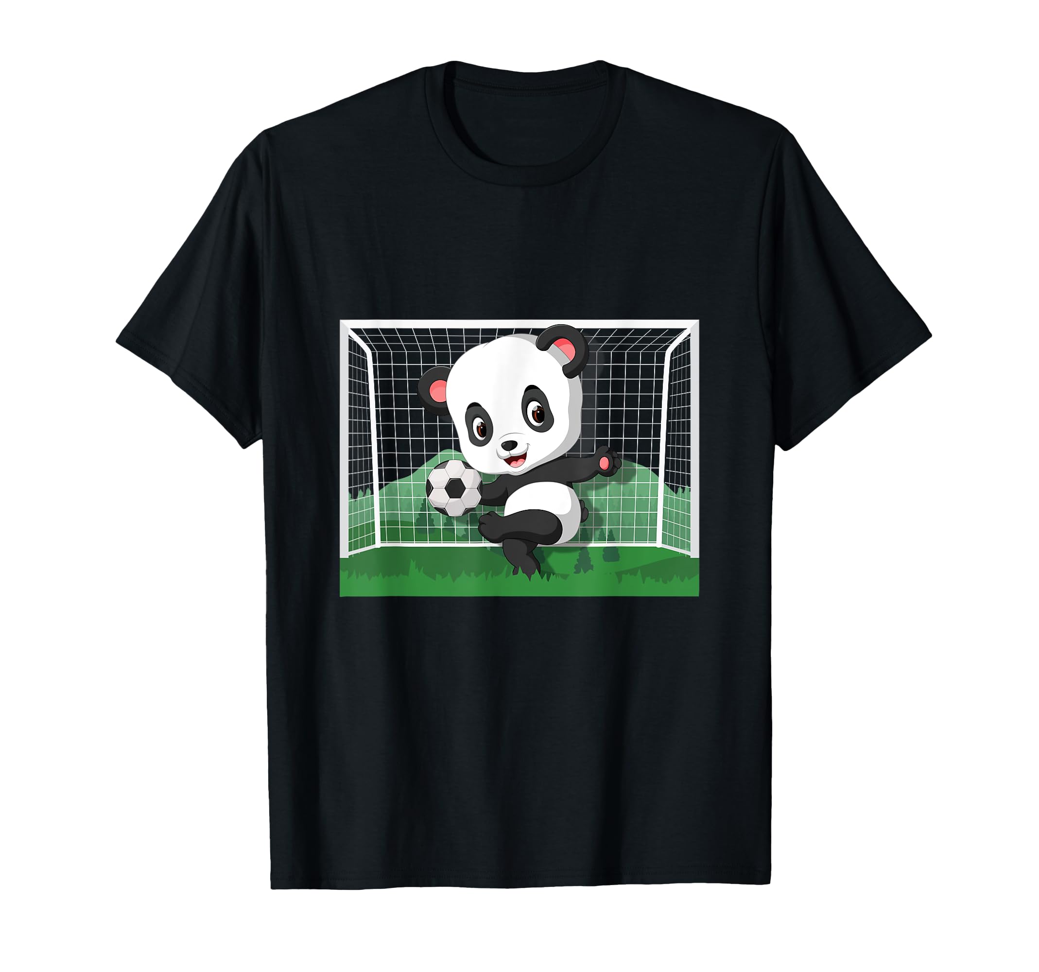 Panda Bear Soccer Player Football T-Shirt - Custom Art Print Men Women - T-Shirt, Sweatshirt, Hoodie