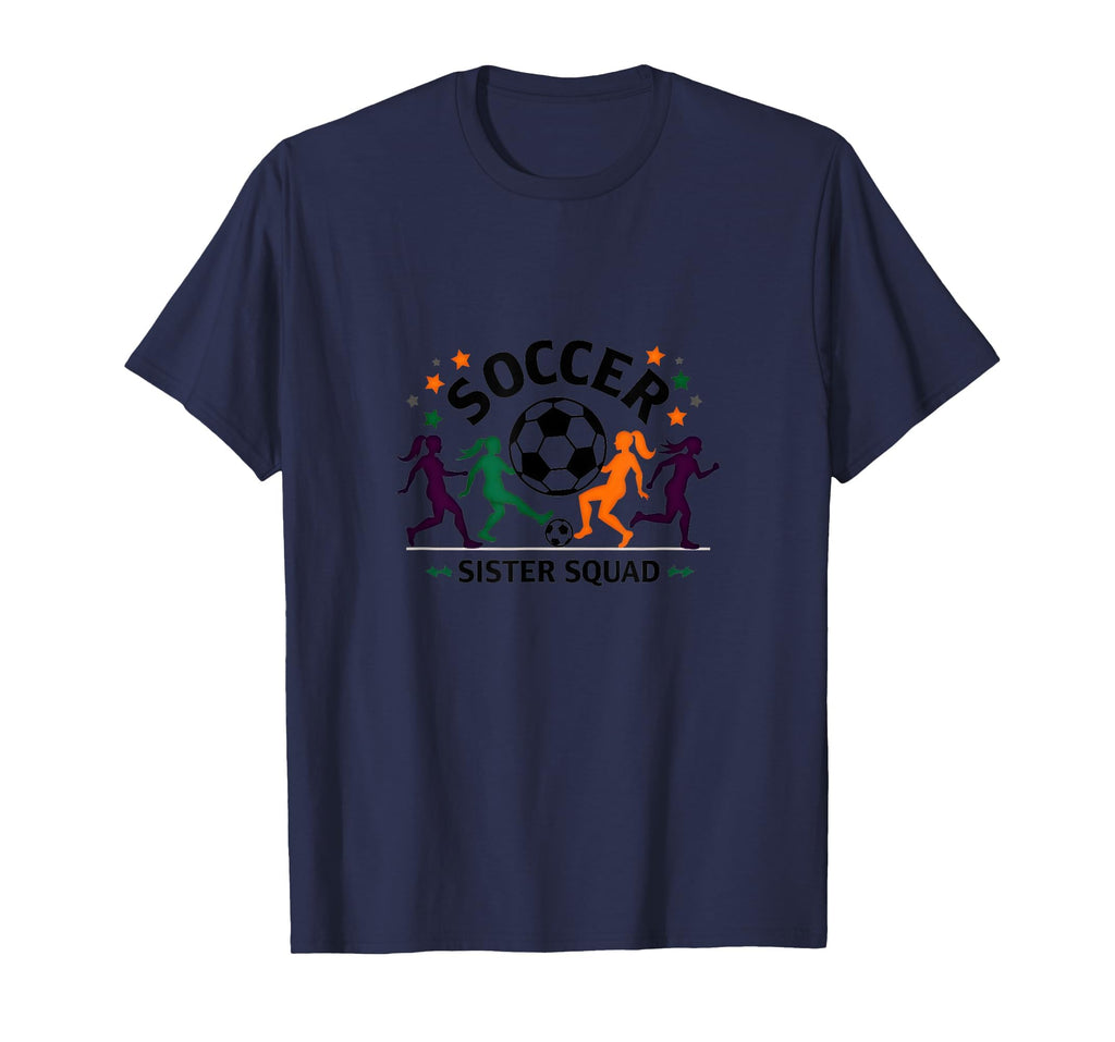 Soccer Sister Squad Team Spirit T-Shirt - Aesthetic Graphic for Adults - T-Shirt, Sweatshirt, Hoodie