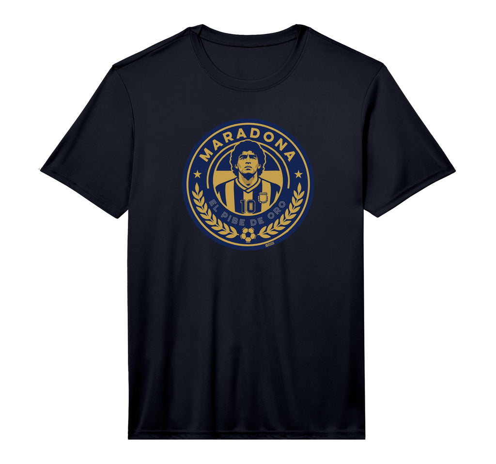 Diego Maradona El Pibe De Oro Seal T-Shirt - Minimalist Print for Adults - T-Shirt, Sweatshirt, Hoodie