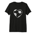 Soccer Ball Heart Funny Gift Players T-Shirt - Trendy Graphic Unisex - T-Shirt, Sweatshirt, Hoodie