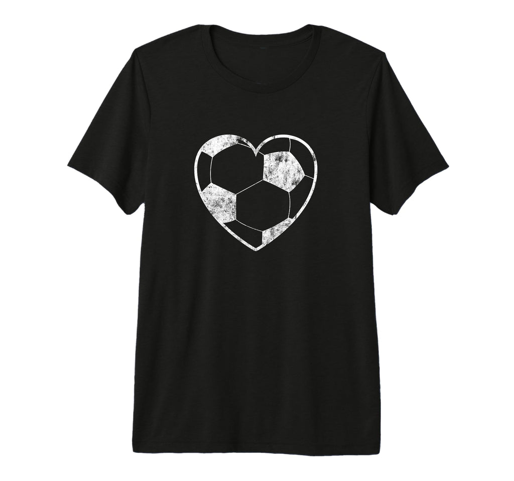 Soccer Ball Heart Funny Gift Players T-Shirt - Streetwear Style Men Women - T-Shirt, Sweatshirt, Hoodie