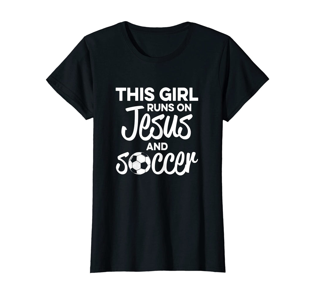 Christian Soccer Runs Jesus T-Shirt - Aesthetic Graphic Unisex - T-Shirt, Sweatshirt, Hoodie