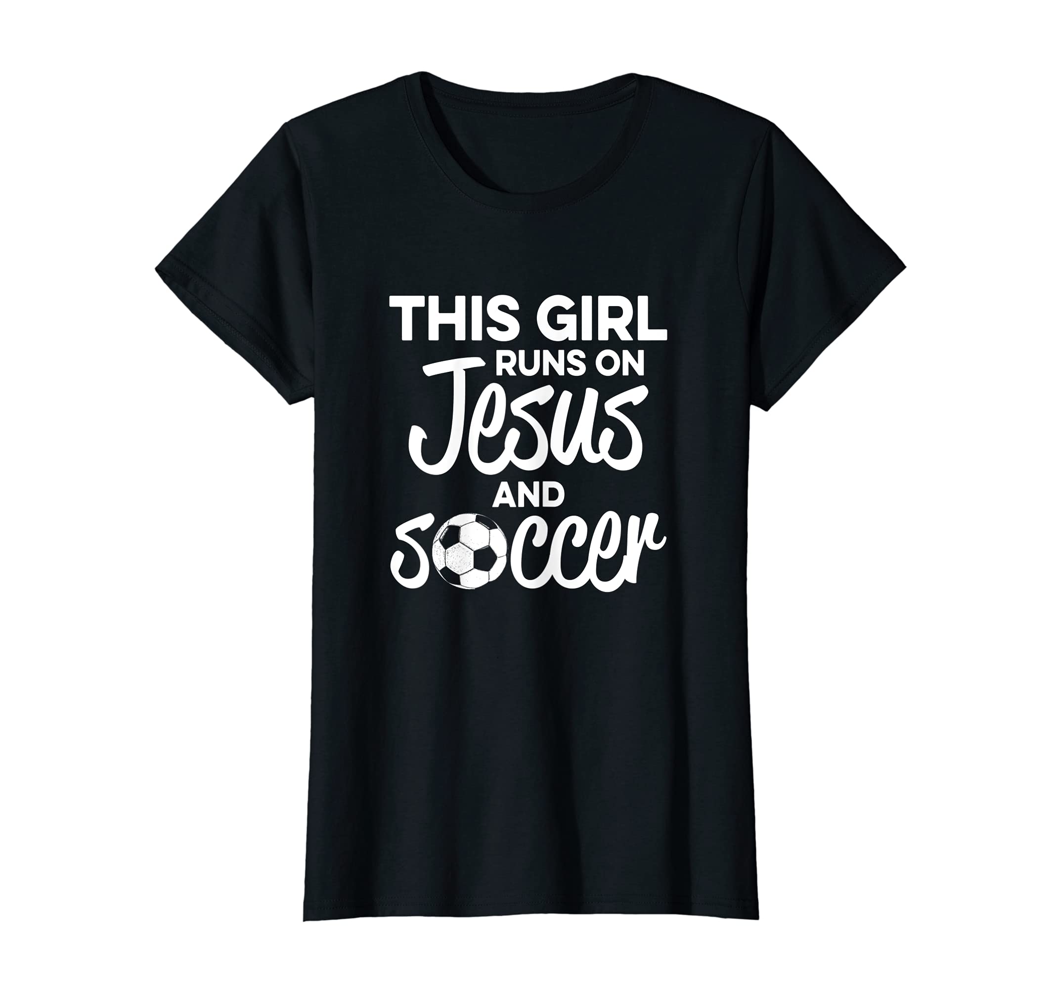 Christian Soccer Runs Jesus T-Shirt - Aesthetic Graphic Unisex - T-Shirt, Sweatshirt, Hoodie