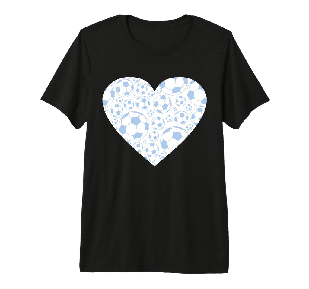 Soccer Love Heart Tri Blend T-Shirt - Unique Graphic Men Women - T-Shirt, Sweatshirt, Hoodie