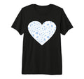 Soccer Love Heart Tri Blend T-Shirt - Unique Graphic Men Women - T-Shirt, Sweatshirt, Hoodie