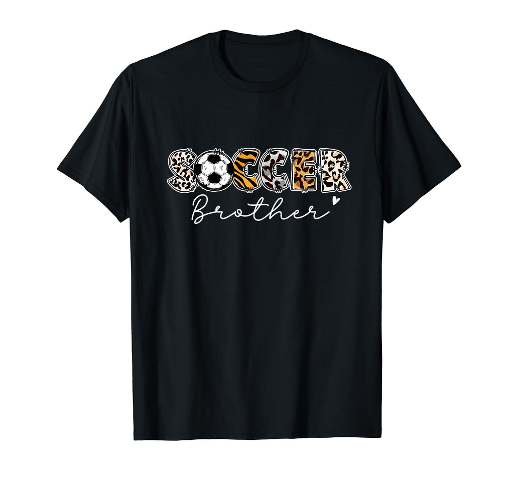 Soccer Brother Leopard Family Matching T-Shirt - Unique Graphic Men Women - T-Shirt, Sweatshirt, Hoodie