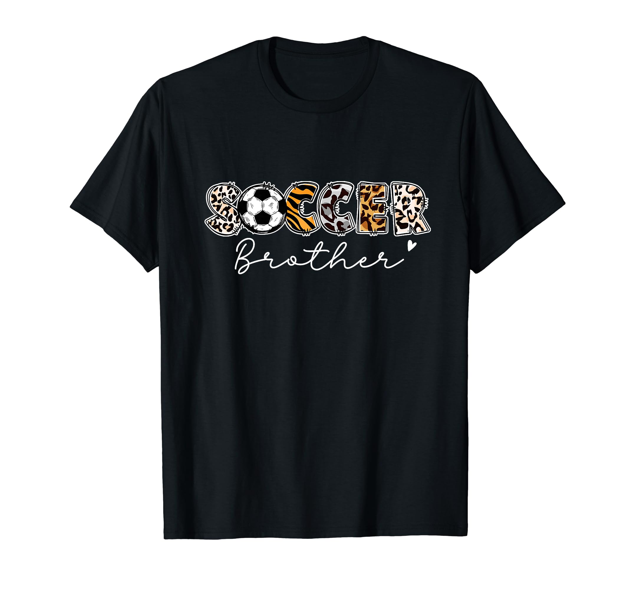 Soccer Brother Leopard Family Matching T-Shirt - Unique Graphic Men Women - T-Shirt, Sweatshirt, Hoodie